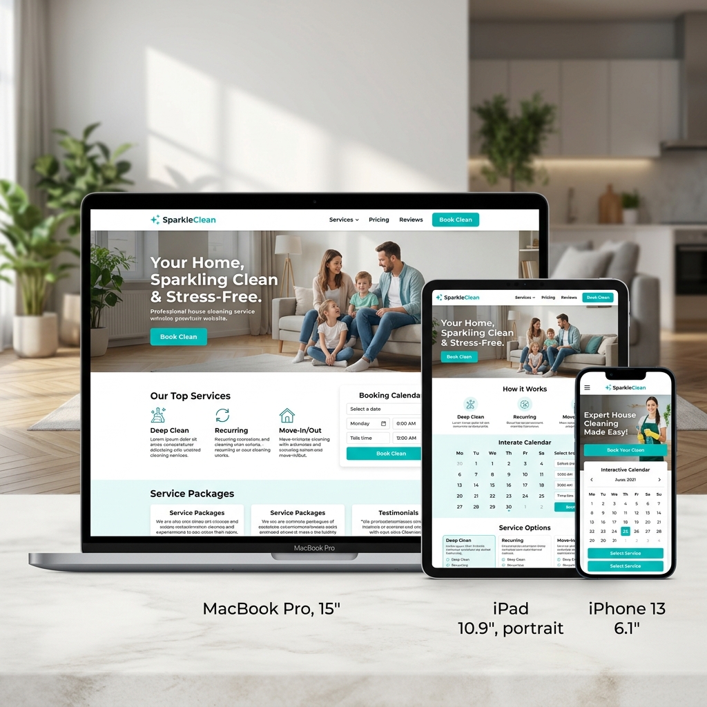 AJ Digital Case Study: SparkleClean - Custom Software Development